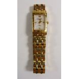 A Raymond Weil Tango gold plated ladies wrist watch