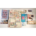 GB & World: Boxed collection of 3 world albums of mostly post-1950 mint & used defin & commem plus