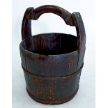 A Chinese wooden bucket