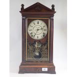 A 19th century Rickard Ryde arch top shelf clock, 51cm