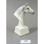 A Royal Worcester porcelain bust of a horse 'Astrope', 14cm tall
