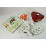 A group of 1960's vintage ceramics including Poole and Denby plus a 1960's glass ashtray