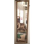 A gilt framed full length mirror and a rectangular one 61 x 51cm