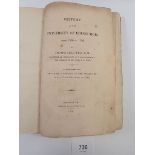 History of The University of Edinburgh by Thomas Crawford, published by A Neill 1808, some damage to