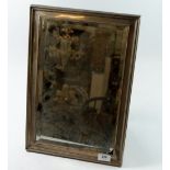 A silver framed mirror a/f (small chip to the corner of the mirror), London 1911, 46 x 31cm