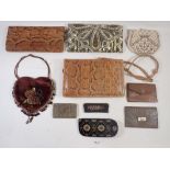 A collection of vintage evening bags and purses