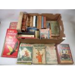 A box of various childrens books