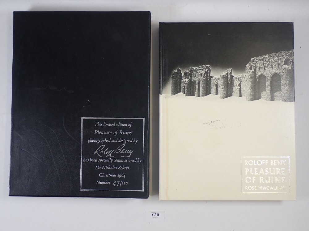 'Pleasure of Ruins' by Rose McAuly photographed and designed by Roliff Beny, copy 47/150