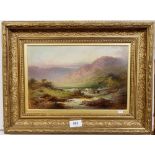 George Goodman - a late 19th century oil on board depicting a Welsh landscape scene - 'The Old