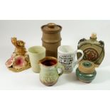 A group of Studio pottery etc.