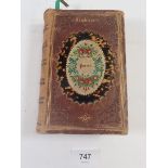Longfellow's Poetical Works with embroidered and tortoiseshell binding, published William Nimmo,