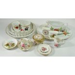 A group of Royal Worcester Evesham and various porcelain ornaments