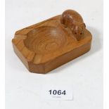 A Mouseman (Robert Thompson) ashtray, 10 x 8cm