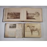 An early 20th century album of horse photographs belonging to Burdett at Ramsbury Manor, Wilts and