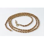 A 9 carat gold link chain - a/f, 4g