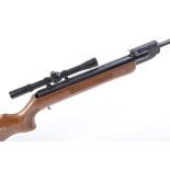 .22 Brema Mod 35 break barrel air rifle, open sights, mounted 4x20 scope, no. A06543 (missing