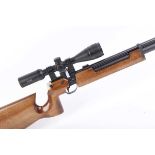 .177 Air Arms S200 pre charged multi shot air rifle, fitted moderator, bolt action with rotary