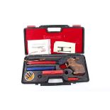 4.5mm Morini CM162MI pre-charged target air pistol, no. 02581, in markers fitted case with
