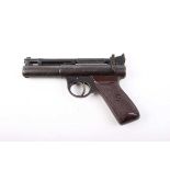 .22 Webley Senior air pistol (pre-war), chequered grips, no. S8615