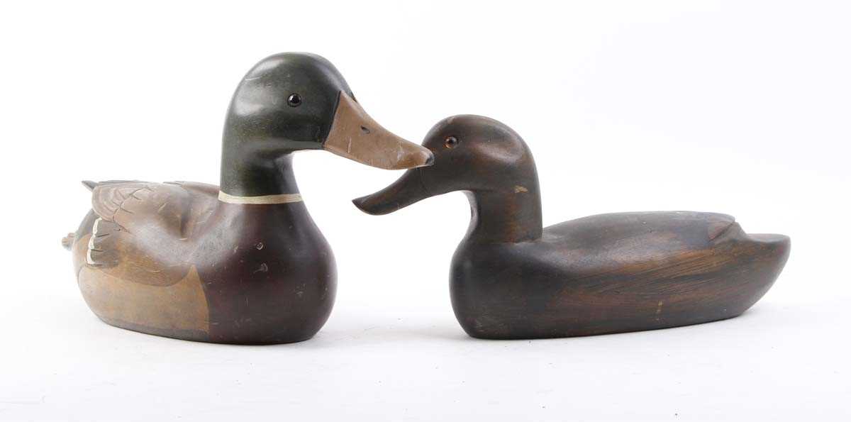 Wooden Mallard decoy, and one other duck decoy - Image 2 of 4