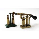 A fine brass table 12 bore capper decapper stamped W Bartram & Co, Sheffield, complete with the