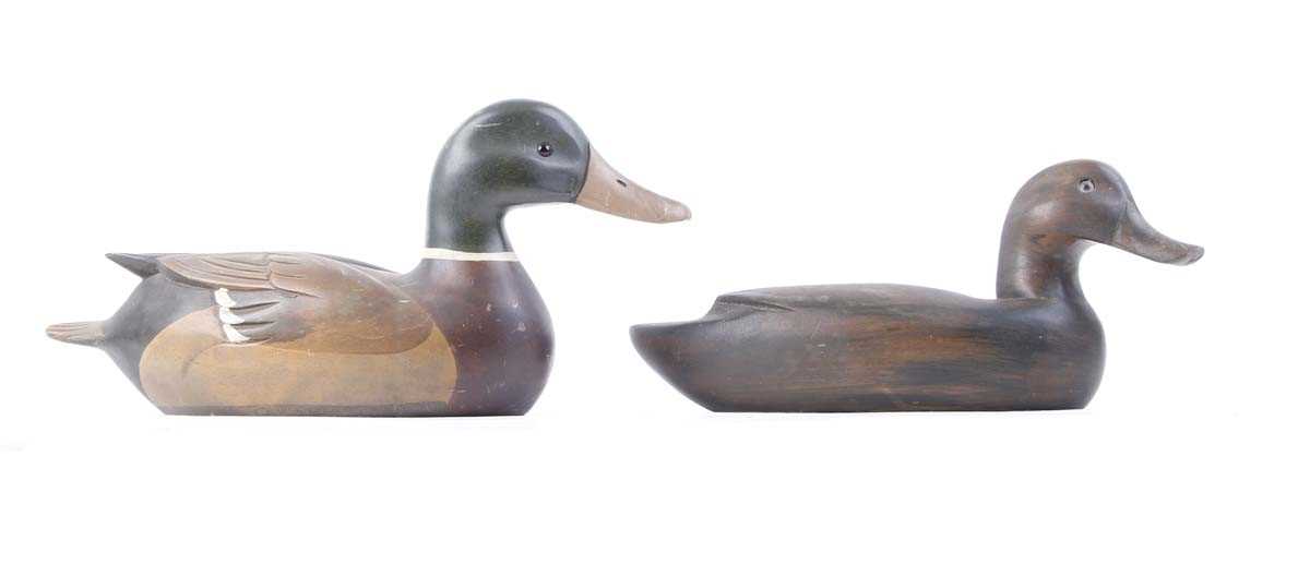 Wooden Mallard decoy, and one other duck decoy - Image 4 of 4