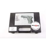 4.5mm/.177 ANICS Beretta A-9000S Co2 air pistol, cased with 3 magazines and filling probe, nvn