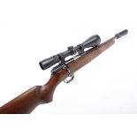 Ⓕ (S1) .22 Weihrauch HW66 bolt-action rifle, 14 ins screwcut varmint barrel (moderator available),