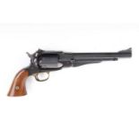 Ⓕ (S1) .44 Uberti Remington Model 1858 New Army blackpowder percussion revolver, 8 ins octagonal