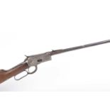 Ⓕ (S1) The barrel, action and stock of a .44-40 Winchester Model 1892 saddle ring carbine, 19½ ins