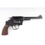 Ⓕ (S5) .455 Smith & Wesson H/E Mark II Second Model double-action revolver c.1915-17, 6½ ins round