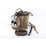 British Military Mine detector No. 4 ZA 24238 no. 6850 in its period backpack dated 1944