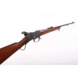 Ⓕ (S1) .22 Greener Martini-action military training rifle, 25¼ ins barrel stamped W.W Greener