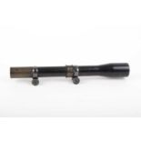 British military rifle scope with broad arrow stamp and Parker Hale mounts