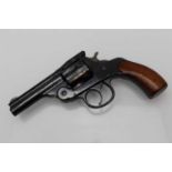 Ⓕ (S5) .38 (S&W) Harrington & Richardson double action top-break revolver, no. 473830