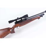 .22 BSA Hornet pcp air rifle, multi shot, moderated barrel, mounted 4x40 Bisley scope, Monte Carlo
