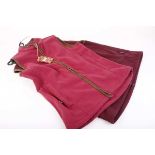 Two Jack Pyke fleece gilets in burgundy and pink size L, as new