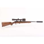 Ⓕ (S1) .22 CZ 452-2E American bolt action rifle, 17½ ins screw cut barrel (moderator available),