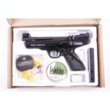 .177 Webley Hurricane lever action air pistol, boxed with pellets and instructions, nvn