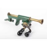Brass and steel 12 bore combination cartridge loading tool in green The Nimrod by W Bartram