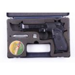 .177 Beretta Model 92-FS Co2 repeating air pistol, no. H071155789, in maker's case with Co2 capsule,