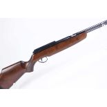 .22 BSA Superstar underlever air rifle, barrel with fitted silencer (sights removed), body mounted