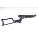 .22 Crosman 1322 Medalist pump up air pistol with 1399 extended shoulder stock, no. 279033483