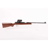 +VAT .177 sidelever air rifle, hooded blade foresight, mounted Tasco red dot sight, no. 9516316