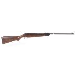 .177 Webley Falcon break barrel air rifle, blade and notch sights, no. 8-1115Small crack to