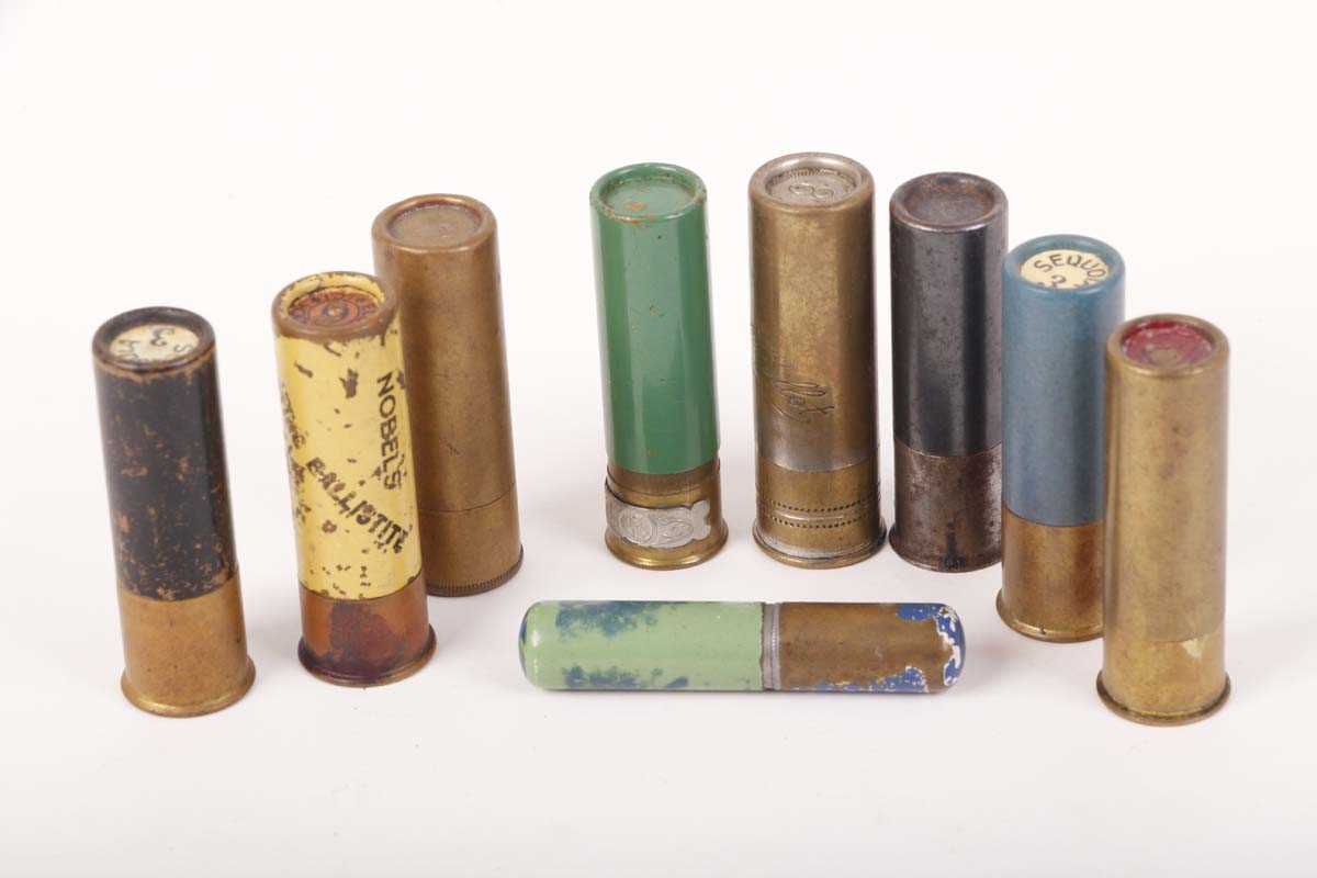 Nine various collectors cigarette lighters, all in the form of shotgun cartridges, Eley-Kynoch 16 - Image 2 of 2
