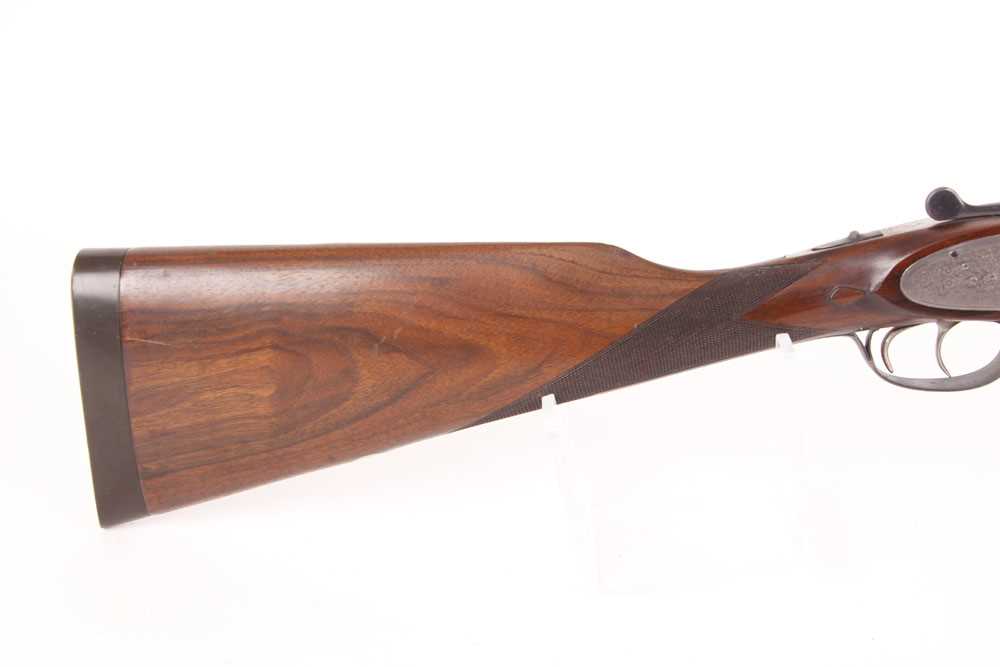Ⓕ (S2) 12 bore Spanish sidelock ejector, 27½ ins barrels, ¾ & ½, tapered concave top rib with - Image 2 of 6