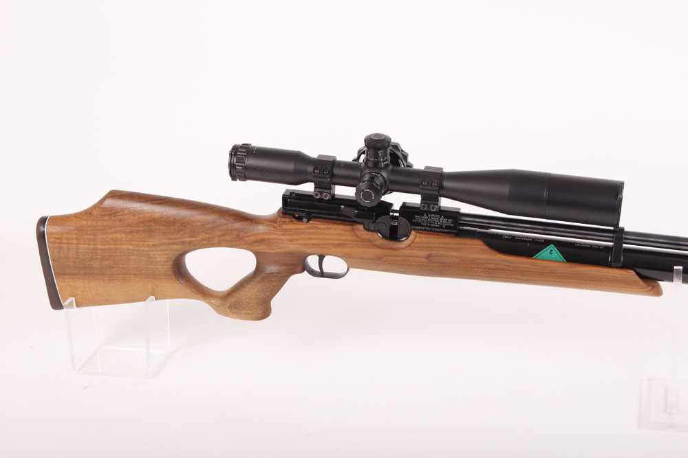 .177 Weihrauch HW 100 pre-charged multi-shot air rifle, fitted moderator, mounted 10 x 44 IRS MTC - Image 6 of 12