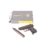 +VAT Denix replica German Walther PPK pistol, boxed with moderator