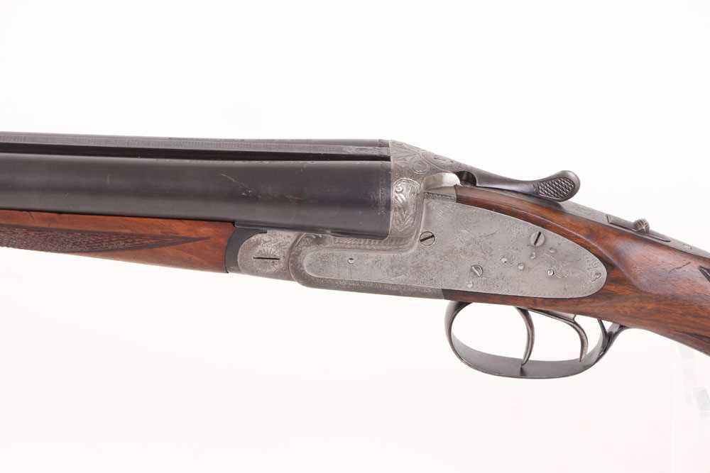 Ⓕ (S2) 12 bore Spanish sidelock non ejector Julian Arana, 28 ins barrels, ½ & full, broad rib, - Image 6 of 12